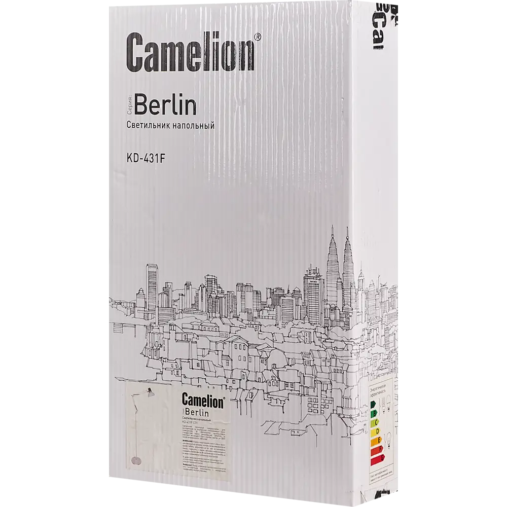 Торшер Camelion Berlin, цвет белый/хром STLM-2140052 - Вид №7