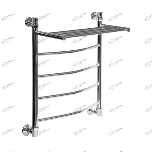 Полотенцесушитель водяной Aquanet Моника ЛД ВП 600x500, с верхней полкой 00184173