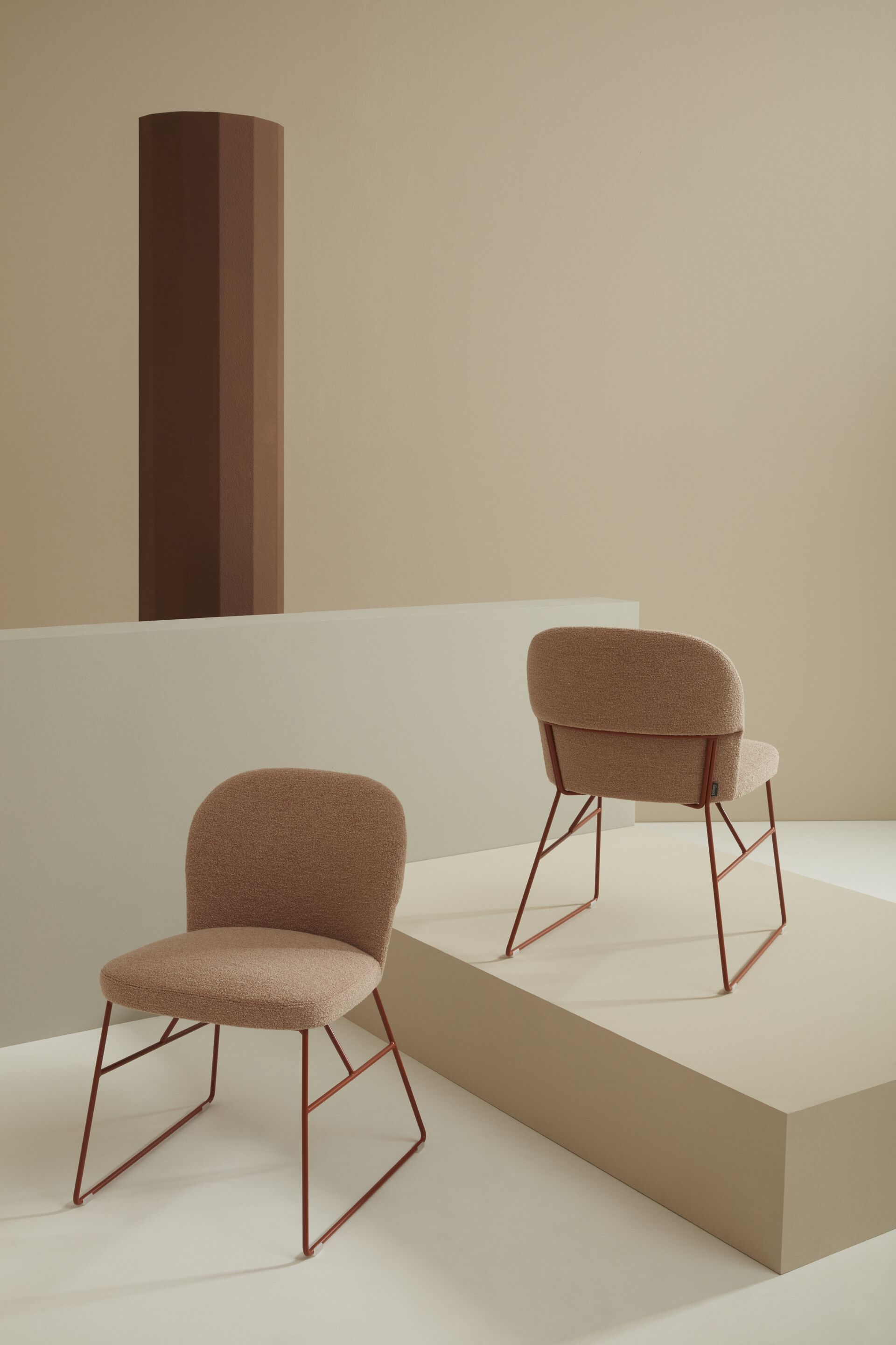 Стальной мягкий стул Billiani Spy ARCH-00051758 - Вид №1