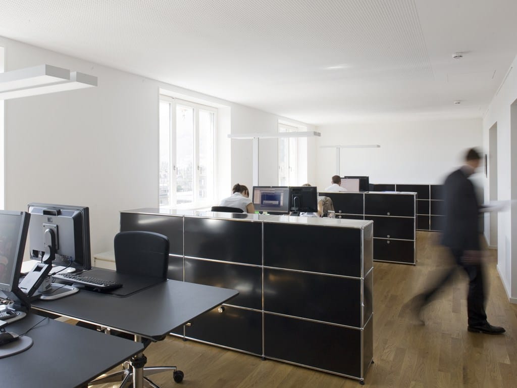 Металлический модульный низкий офисный шкаф USM USM Haller System ARCH-00017847 - Вид №9