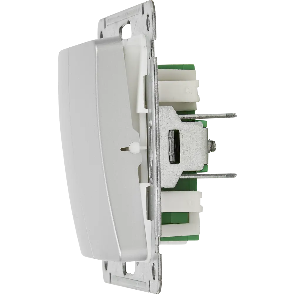 Выключатель встраиваемый Hegel Мастер 2 клавиши цвет серебро STLM-2128608 - Вид №4