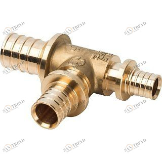 Тройник переходной 25x20x16 аксиальный для труб из сшитого полиэтилена STOUT SFA0014252016