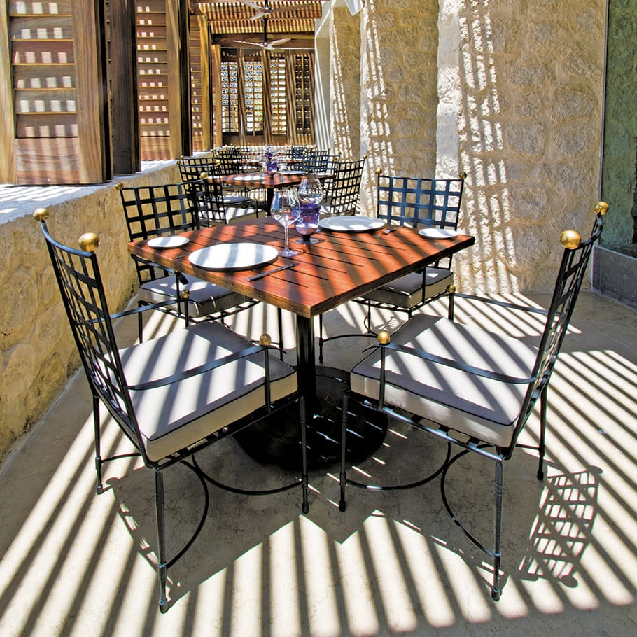 Садовый стул из нержавеющей стали с подлокотниками JANUS et Cie ARCH-00124538 - Вид №6