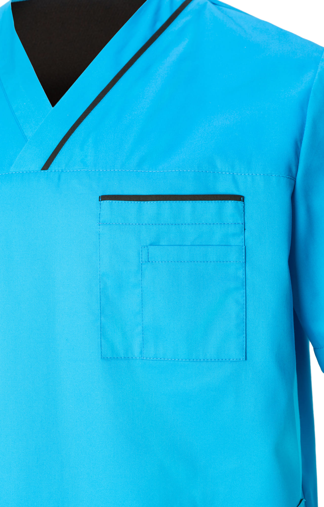 5040183 Куртка ОРИОН мужская бирюза черная  Медицинская одежда  размер 52-54/170-176 Спецодежда  - Вид №2