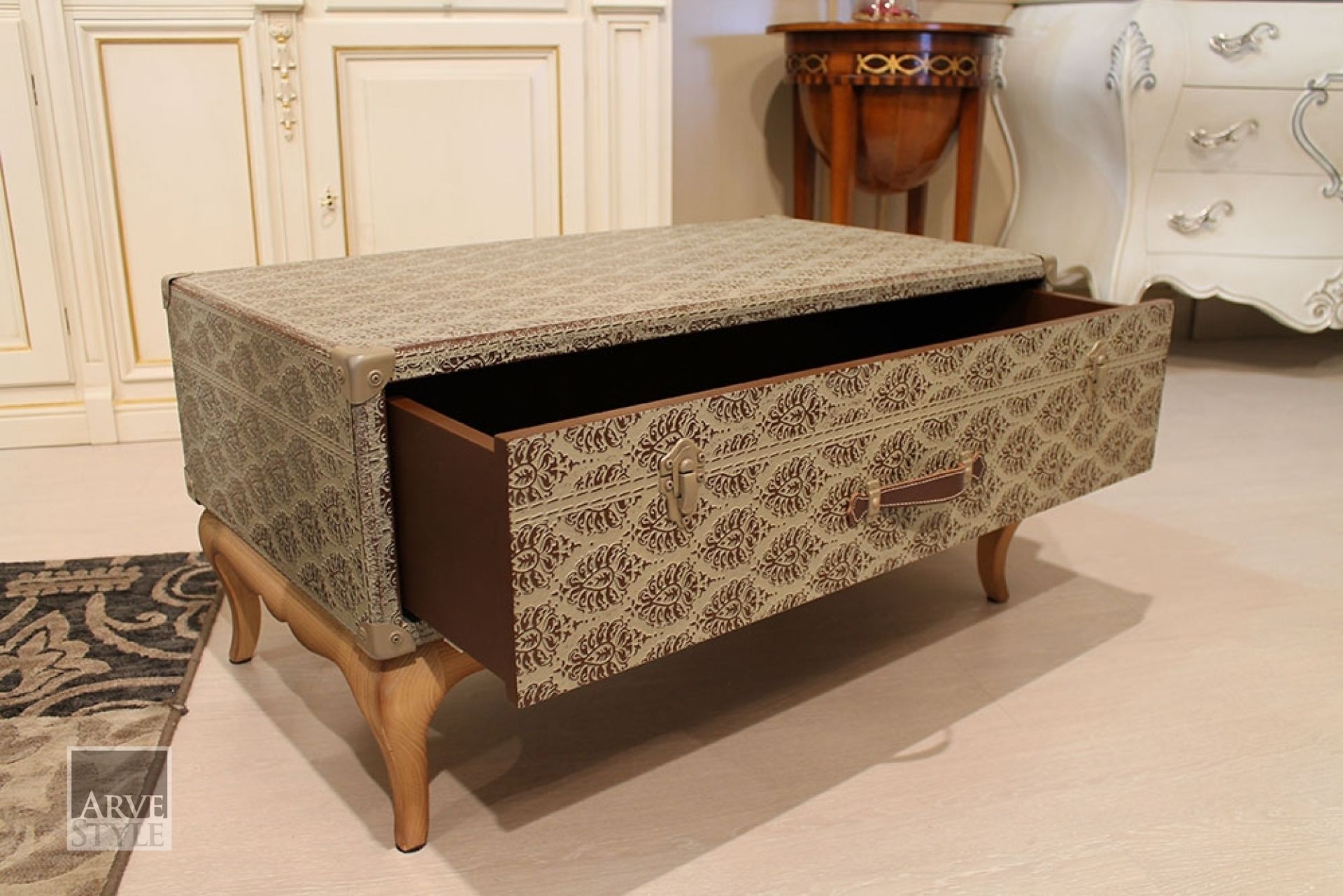 Прямоугольный деревянный журнальный столик для гостиной с отсеком для хранения Arvestyle OTTAVIO ARCH-00073611 - Вид №3