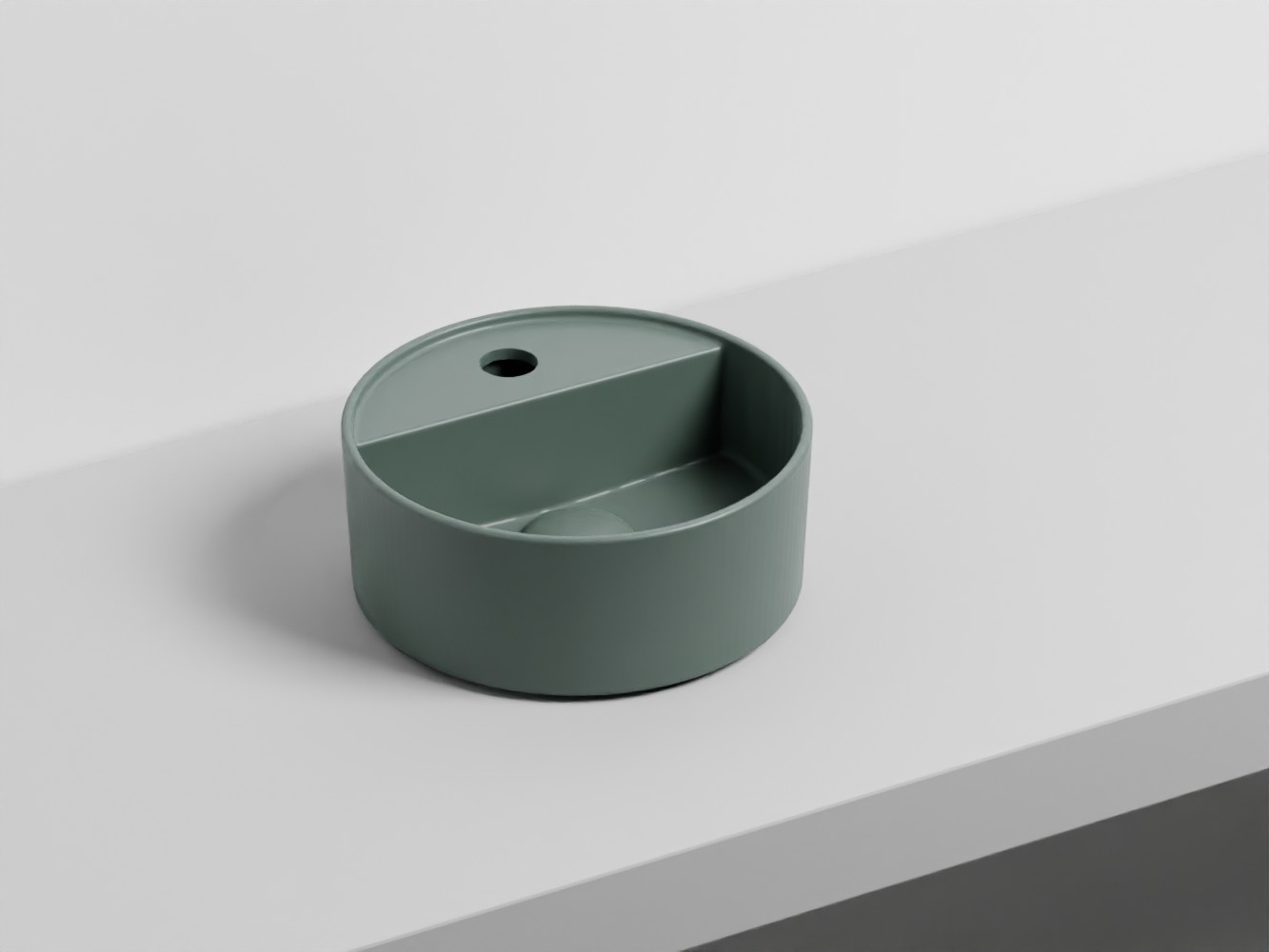 LPLAT-MU Раковина круглый одно отверстие под смеситель 28 cielo Shui Comfort Ceramica Cielo