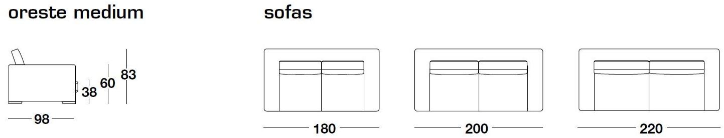 Frigerio Salotti 4-х местный тканевый диван Oreste sun-id-1349396 - Вид №2
