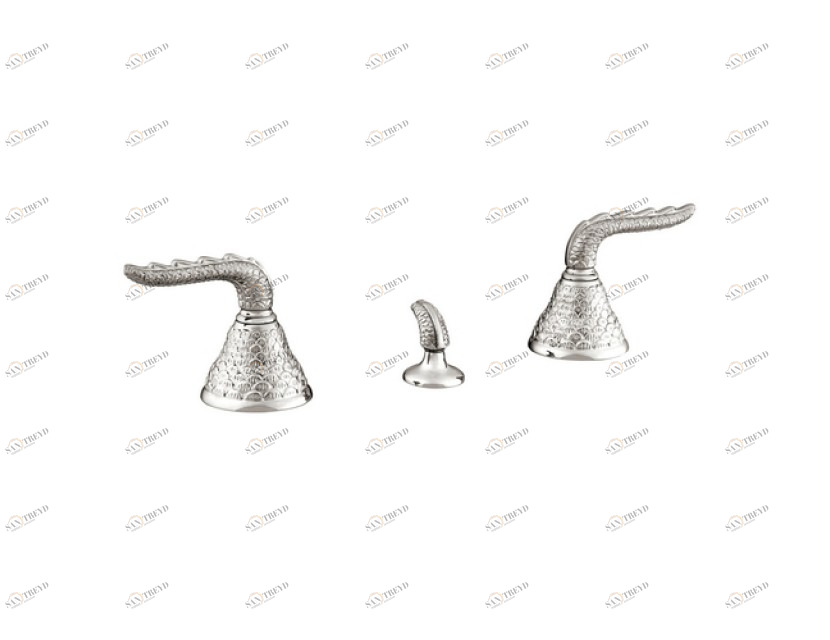 059022.000.50 Комплект биде с тремя отверстиями Яркий хром Mestre Dragon