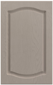 Фасады для кухни Классика Фрезеровка «Классика двойная» Ясень капучино атласный №515