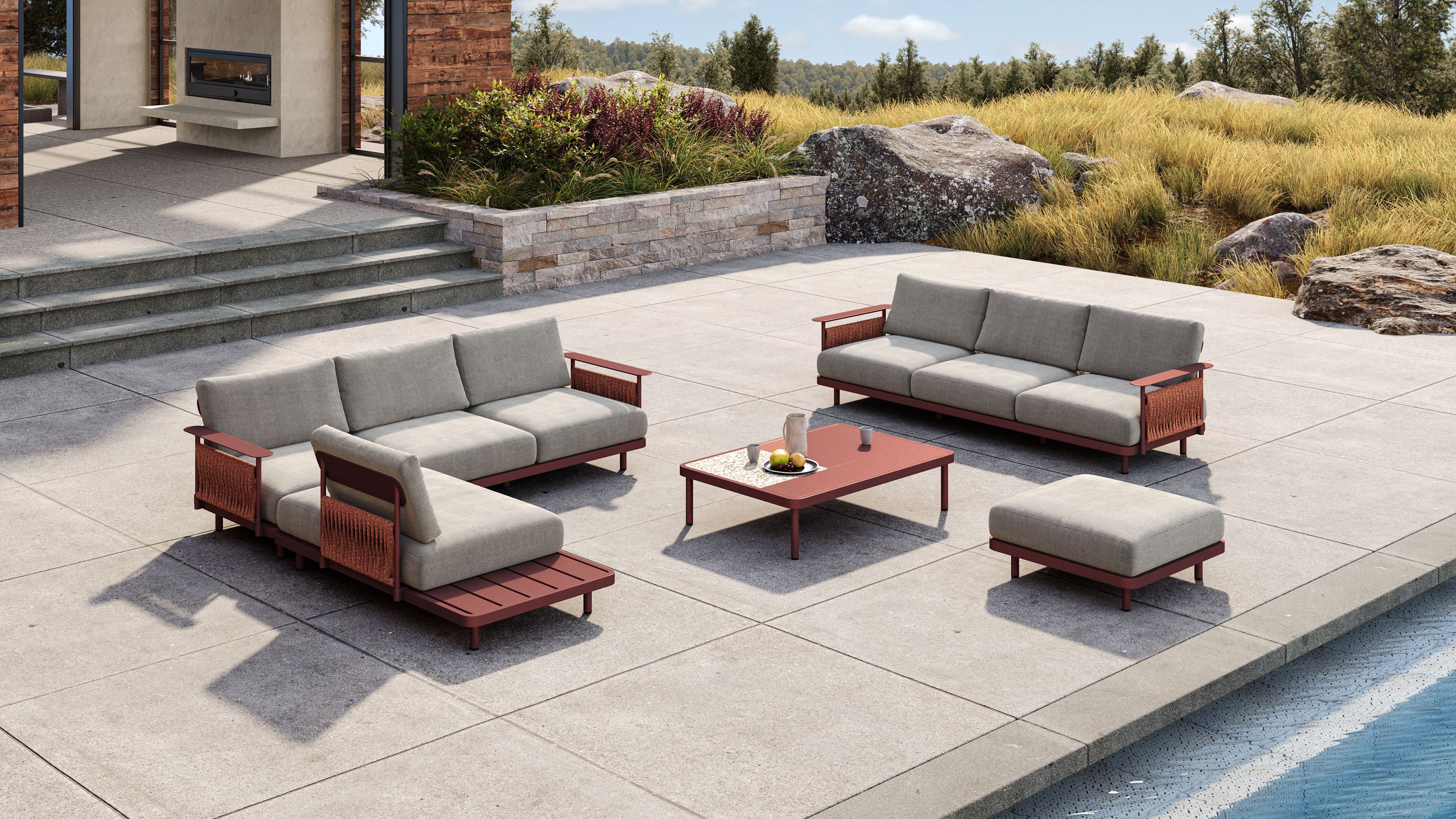 2-местный металлический садовый диван VINEKO Soul ARCH-00092205 - Вид №3