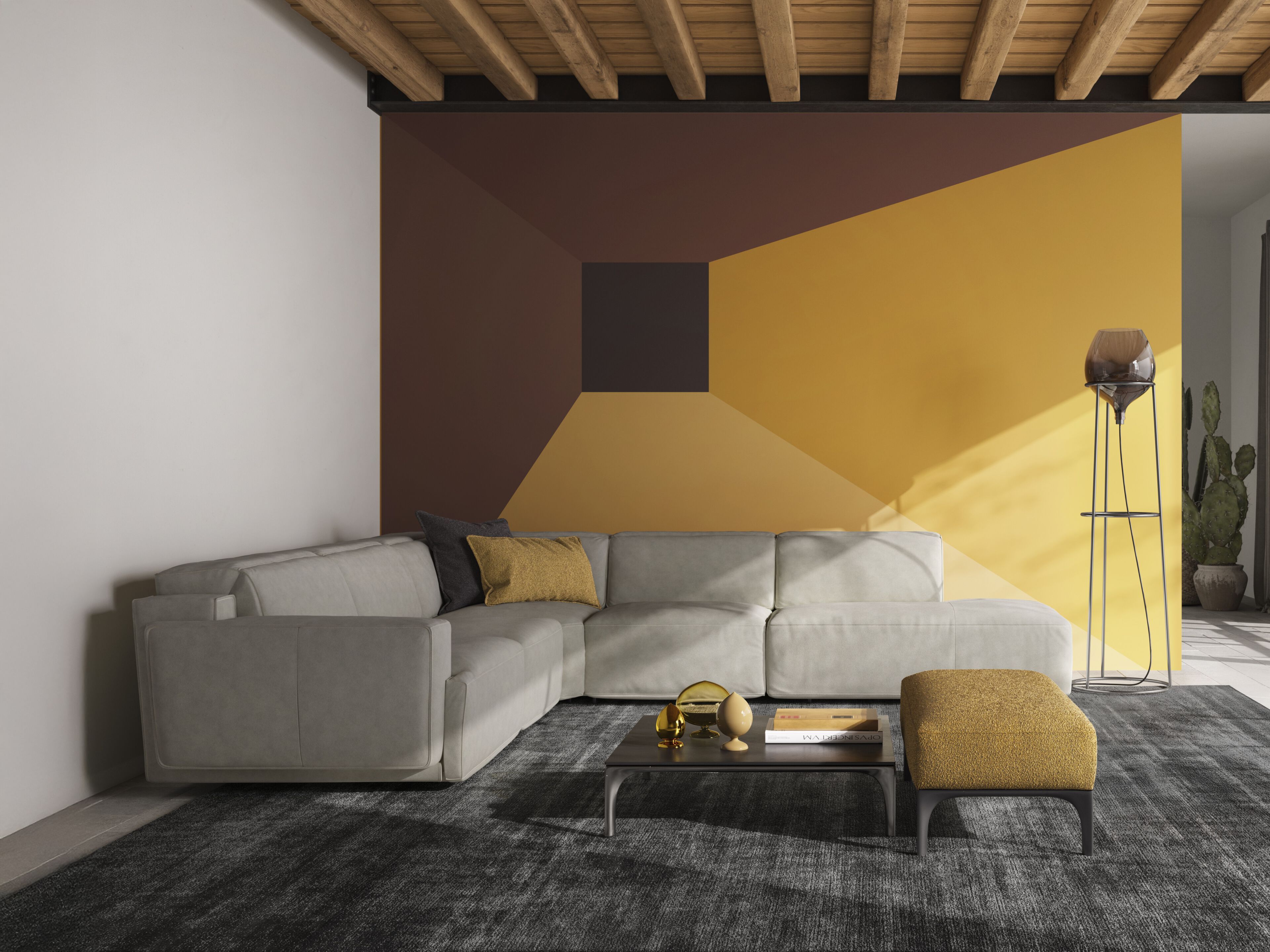 Кожаный угловой диван с откидной спинкой Natuzzi Italia IAGO ARCH-00153082 - Вид №35