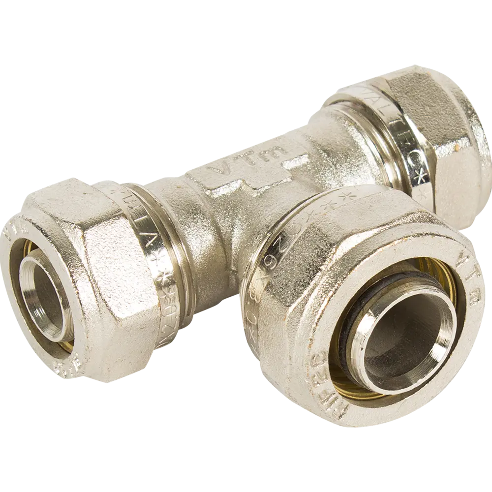 Тройник обжимной Valtec 20х26х20 мм для систем водоснабжения 10517601 STLM-0000563