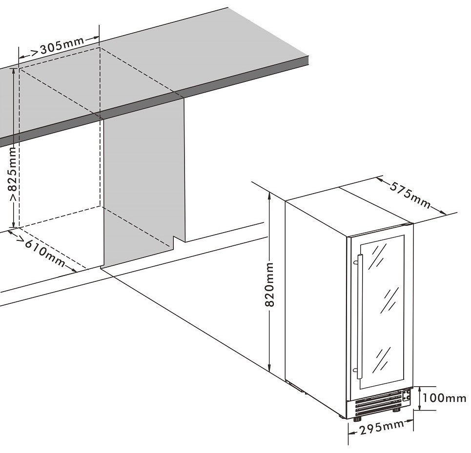 9049322 Винный шкаф CellarPrivate CP020-1T серебристый CELLAR PRIVATE STDN-0134282 - Вид №16