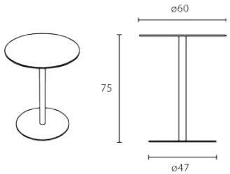 Inday Круглый садовый стол из HPL или алюминия Voilà sun-id-1472238 - Вид №4