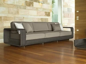 Roberti 3-местный модульный садовый диван из алюминия Hamptons