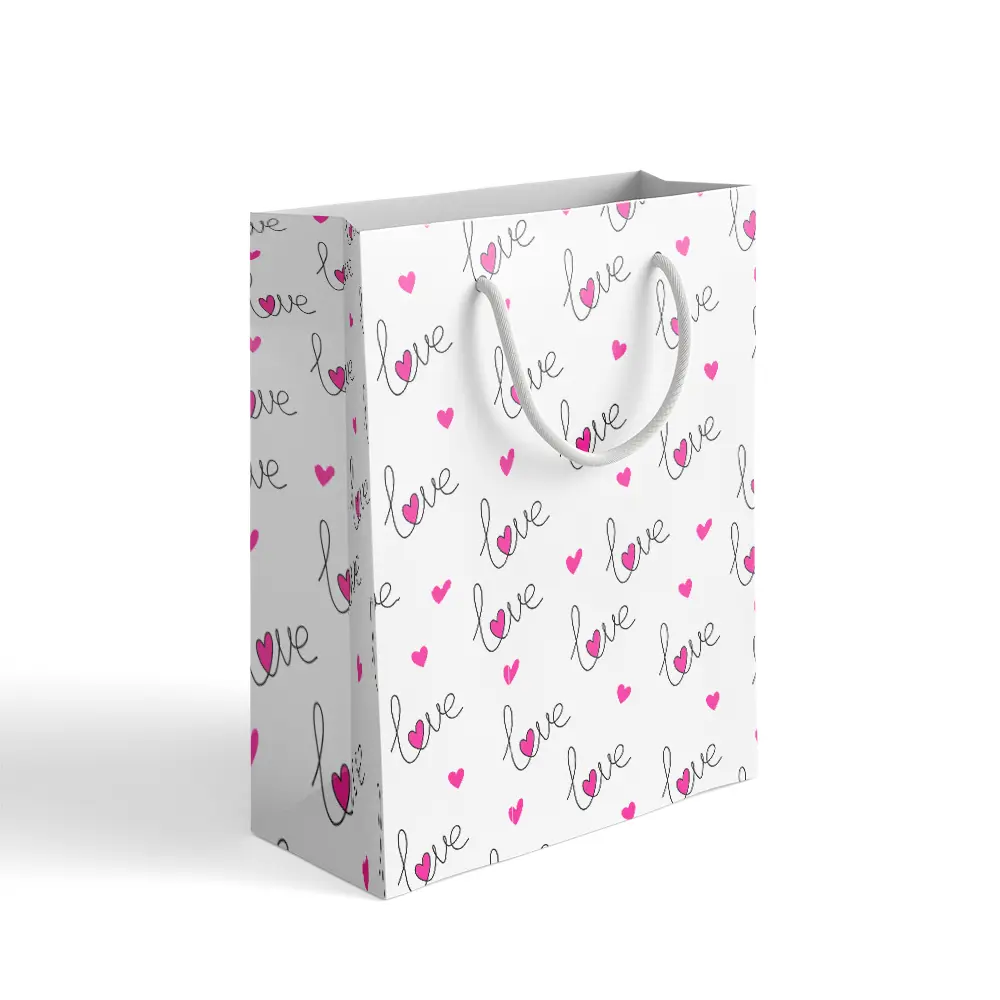 89353913 Пакет подарочный «Love» 30x40 см цвет разноцветный STLM-0818922 Симфония 
