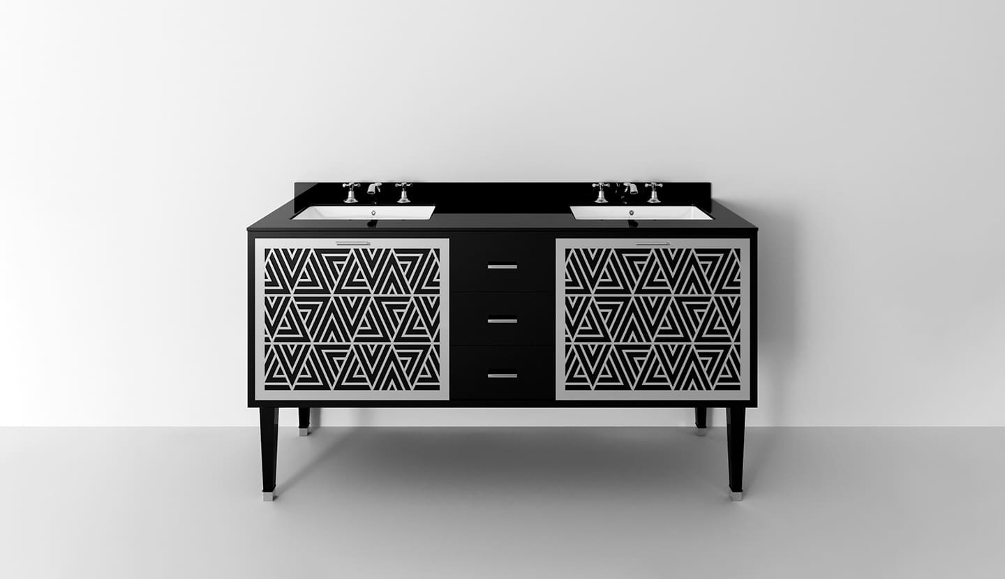 Деревянный двойной умывальник с ящиками Park Avenue CORA 3S ARCH-00133673 - Вид №2