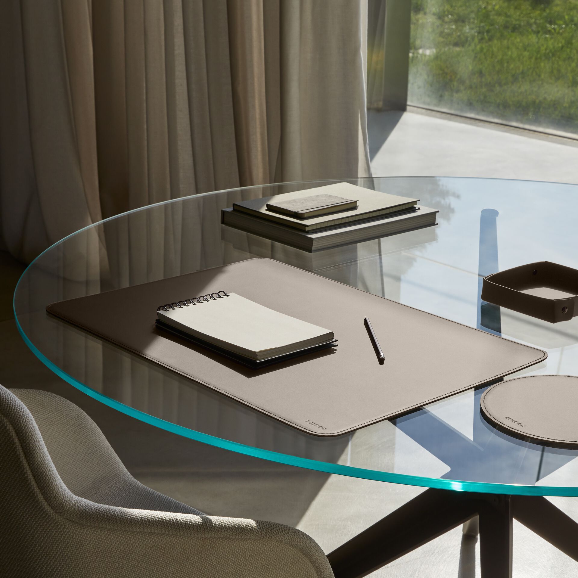 Регенерированный кожаный круглый коврик для мыши EGLOOH ATLANTE ARCH-00149473 - Вид №19