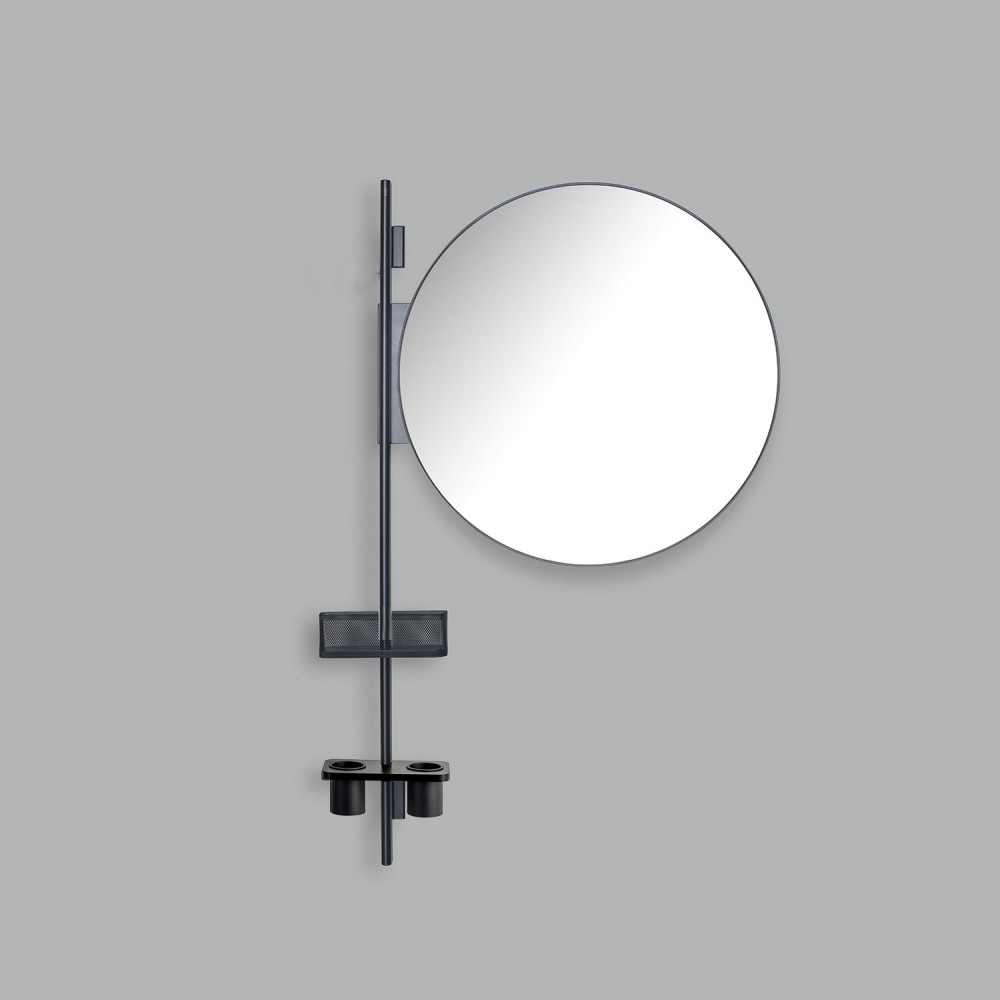 EVBAPK2NEVER Life Design Композиция зеркал и полок - Prop  Непрозрачный черный  - Вид №1