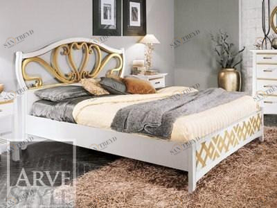 Arvestyle Лакированная кровать из массива дерева Naima Sl-0570-w