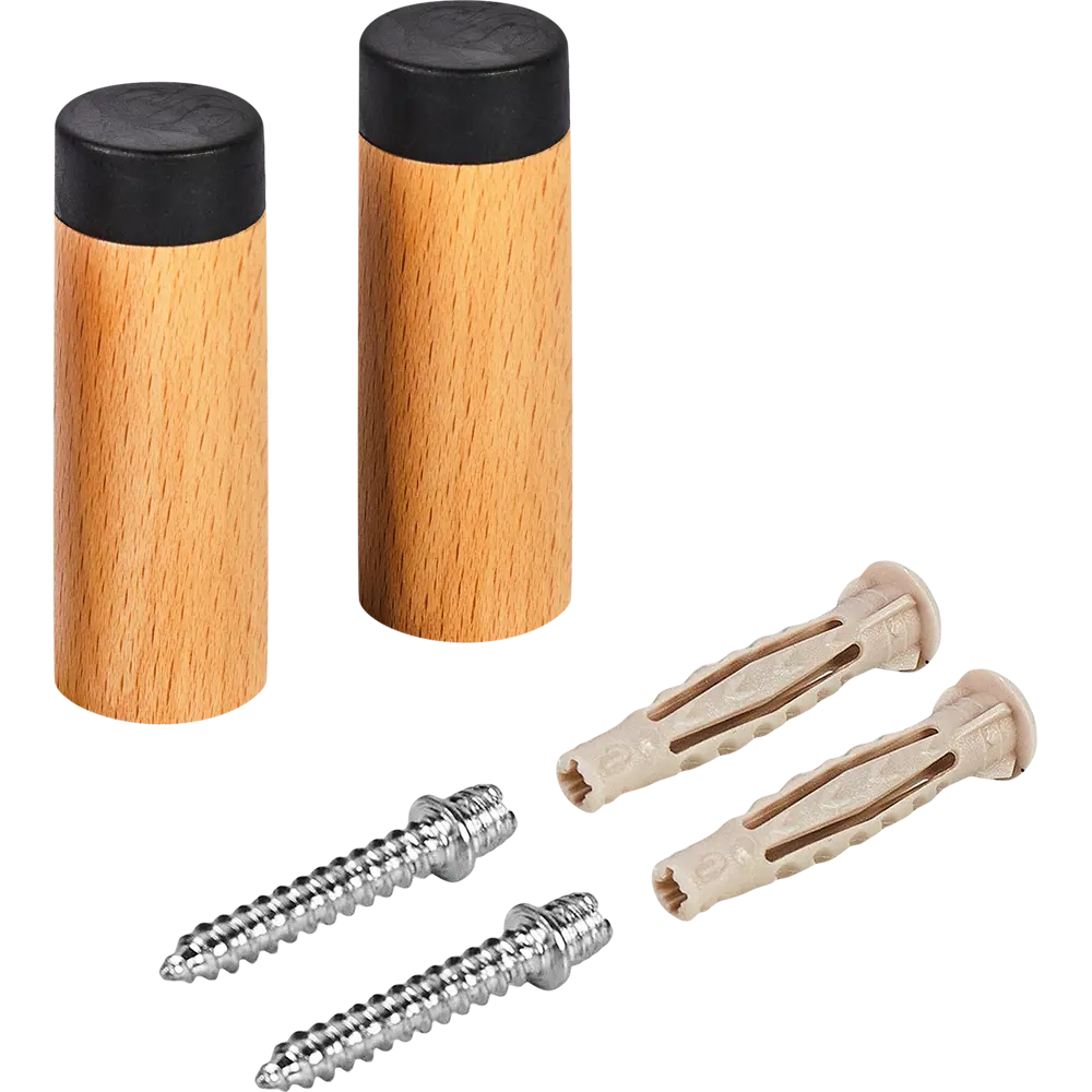 INSPIRE Дверной стопор коричневый 2 шт - защита стен и дверей 88398906 STLM-1442441 - Вид №1