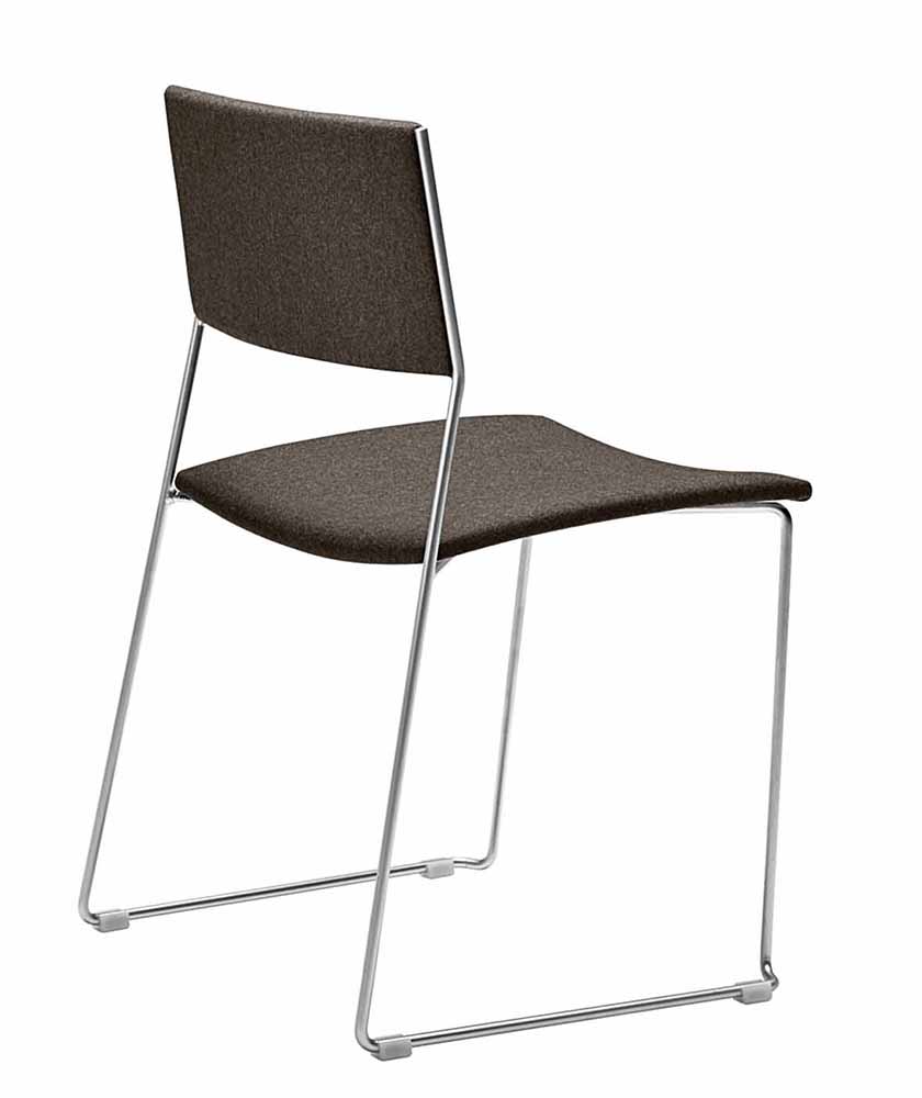 Duo 140 Стул с каркасом из стали, буком и / или обитыми сиденьем и спинкой. Et al. Duo - Вид №1