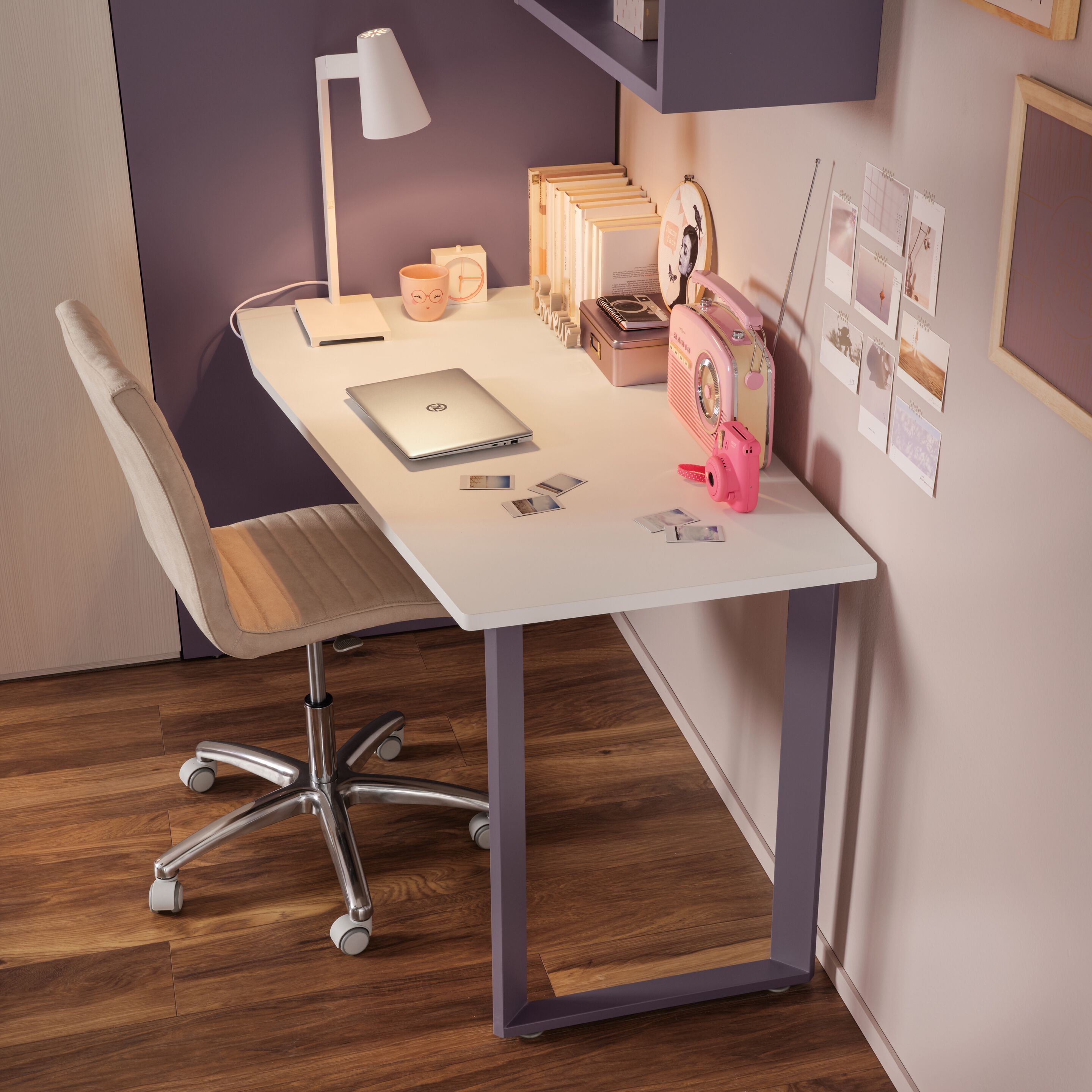 Спальня с гардеробной и мягкой кроватью Moretti Compact YC320 ARCH-00006689 - Вид №2