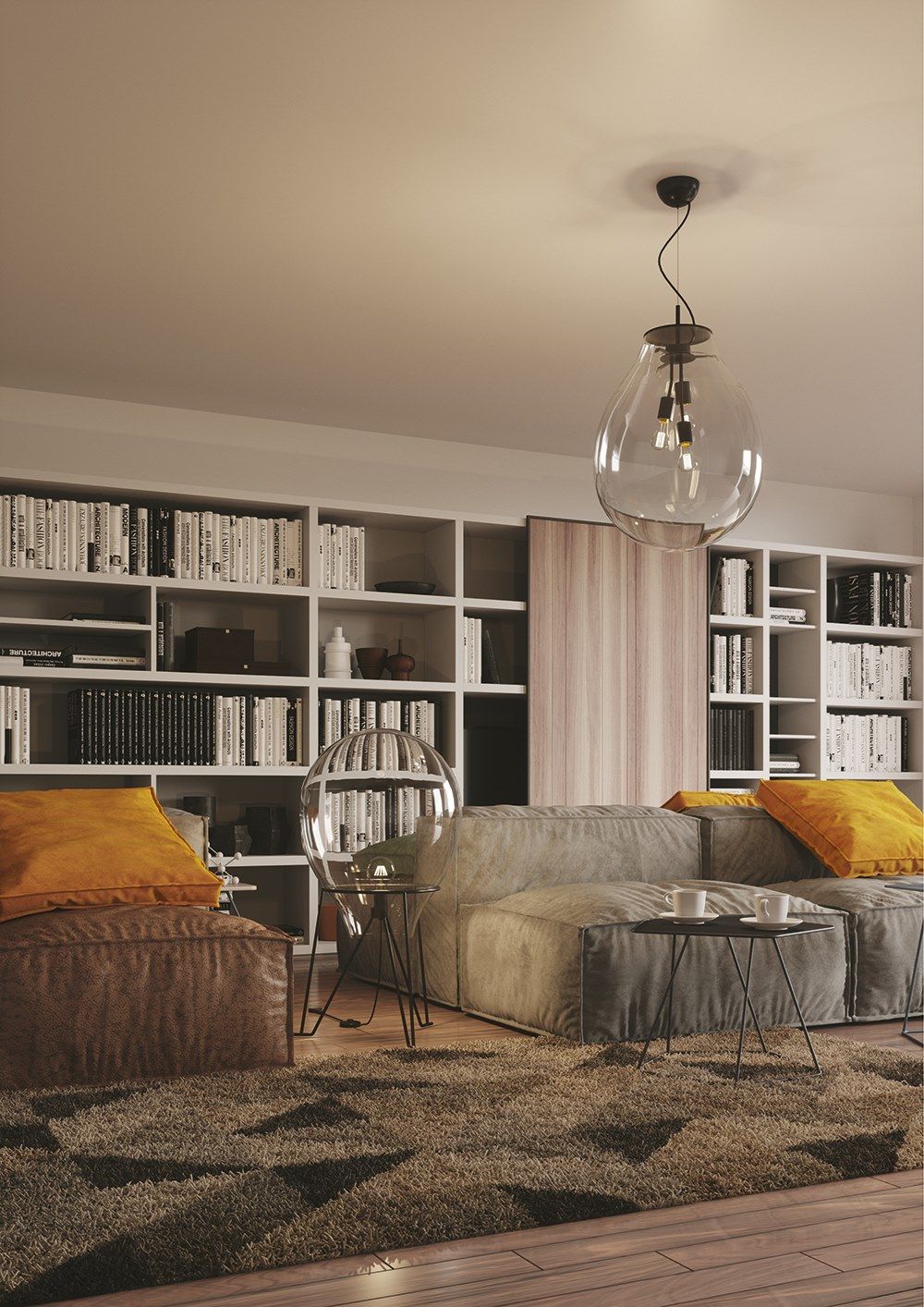 Выдувное стекло светодиодный подвесной светильник Fan Europe Lighting дизайн окружающего света ARCH-00003388 - Вид №1