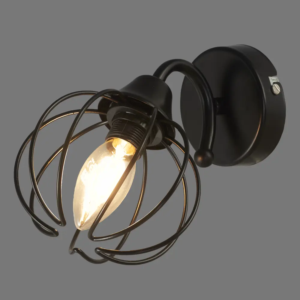 Бра КС30051/1W 1хЕ14х40 Вт цвет чёрный 81951071 STLM-2045074 КЛЮЧНИК  - Вид №1