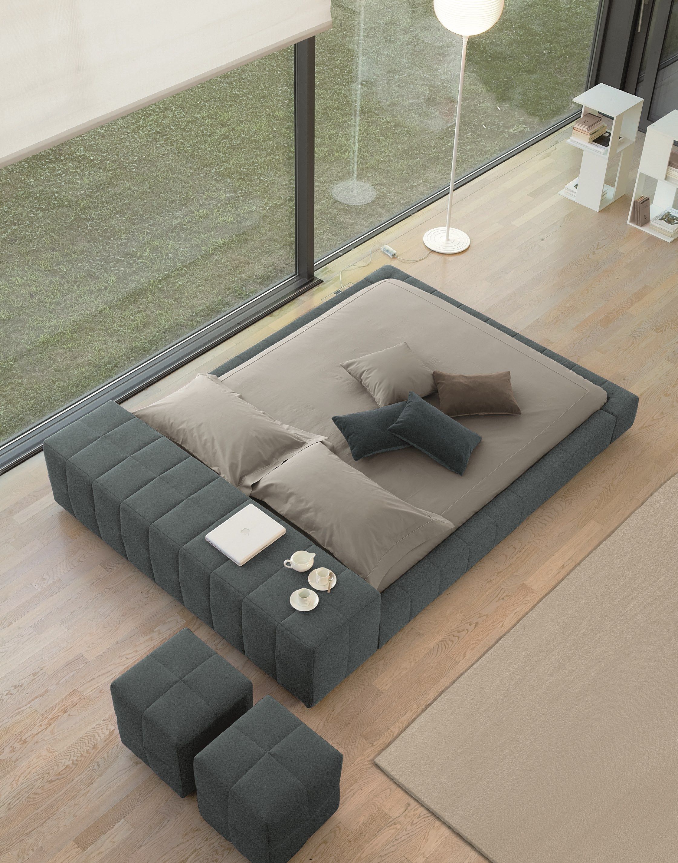 Съемная двуспальная кровать из ткани BONALDO Squaring ARCH-00035291 - Вид №4