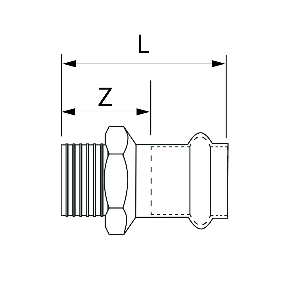 PS4243G0280600 Переходники Tece  - Вид №1