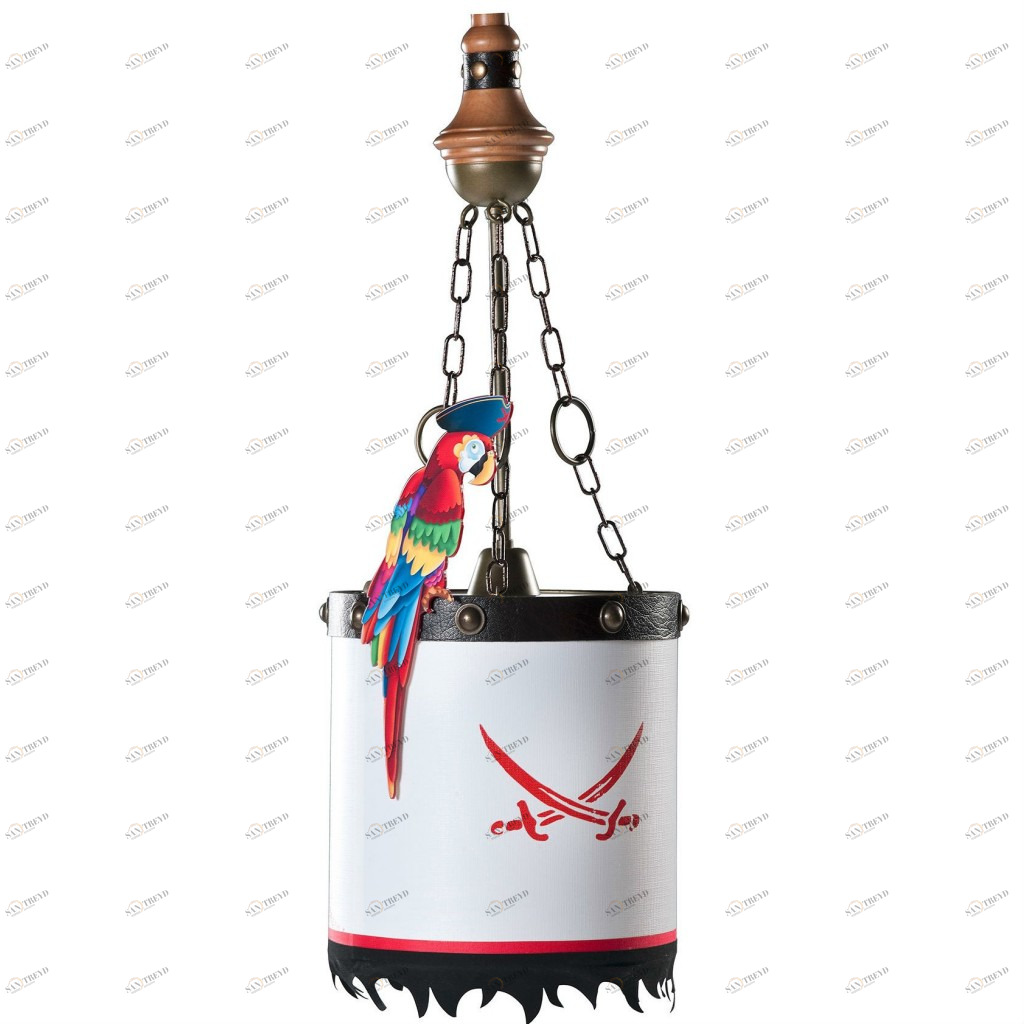Люстра детская с попугаем Pirate CILEK PIRATE 00-3832370 Разноцветный;черный Santreyd 