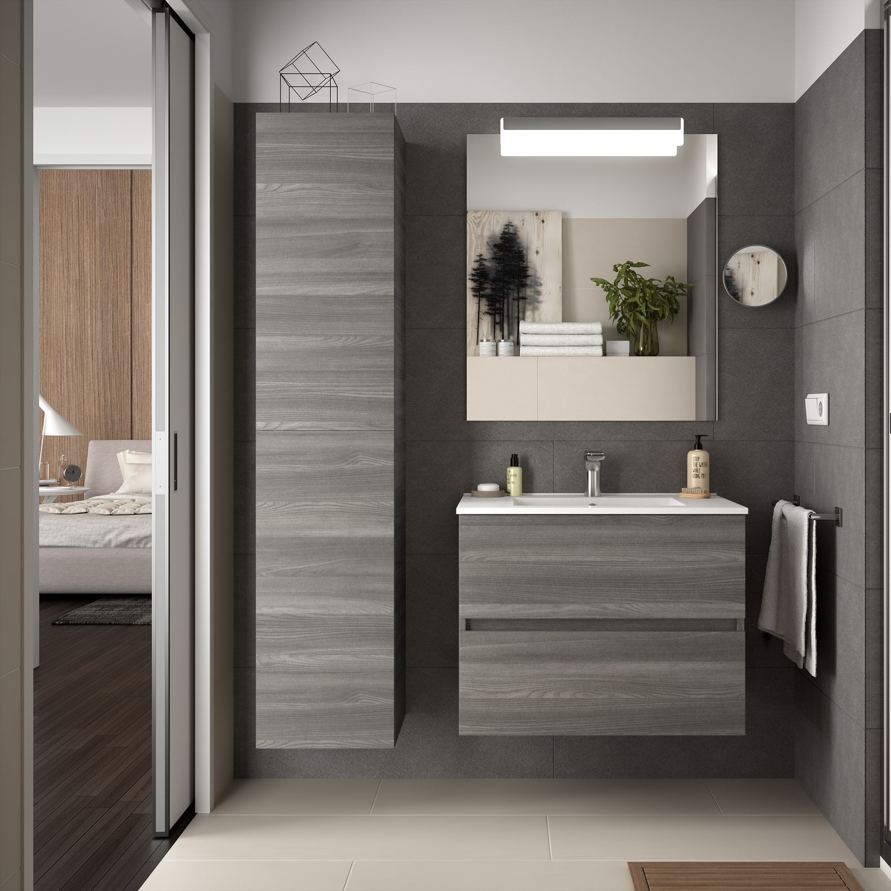 23320 SALGAR Мебель для умывальника FUSSION LINE 700 2 ящика ALSACIA 697 x 540 x 450 мм Эльзасия