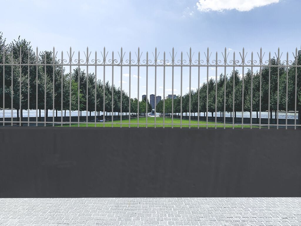 Стальной забор с порошковым покрытием Urbencéa SLEEK ARCH-00140393 - Вид №1