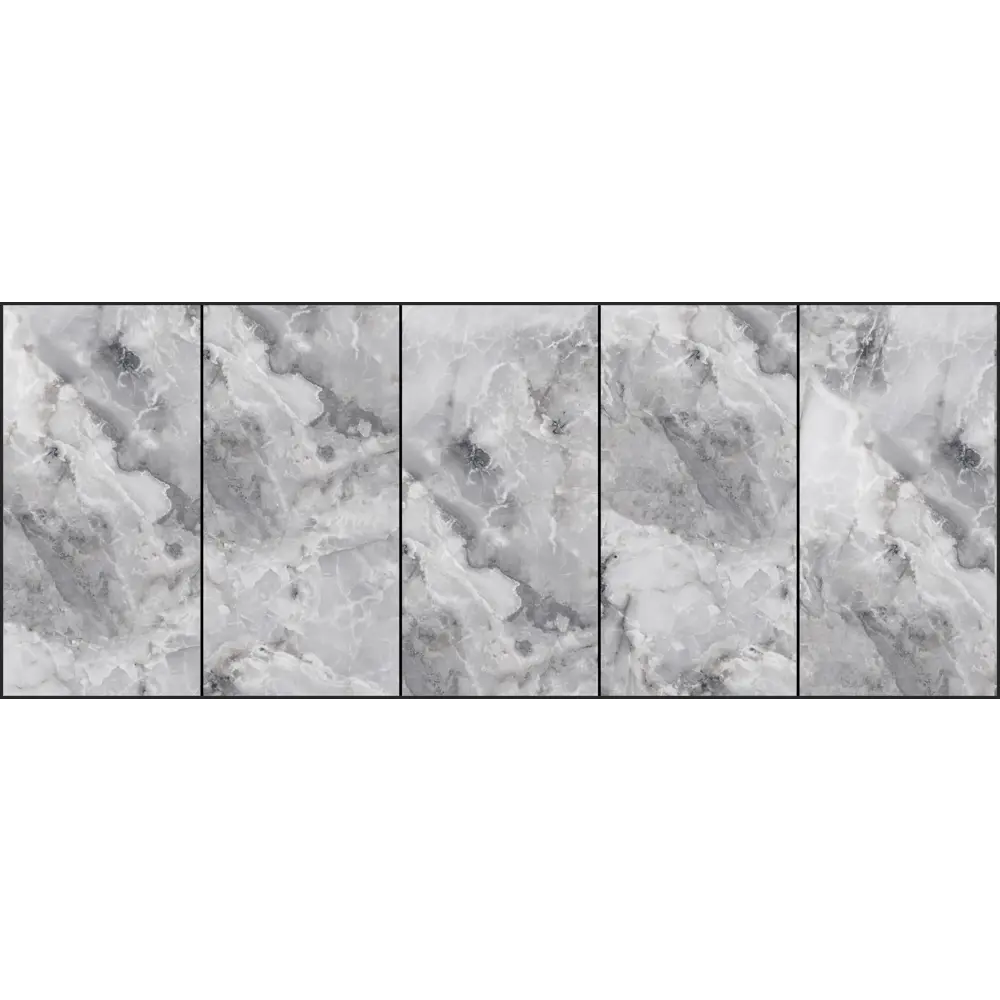Керамогранит ARCADIA CERAMICA Onyx Invisible Grey 60x120 - глянцевый серый 89384202 STLM-1438068 - Вид №2