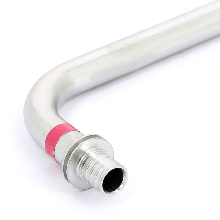 Угол надвижной REHAU 20 с трубкой 15(1.0) x 1000 мм д/радиатора, нерж.сталь, RAUTITAN 266272