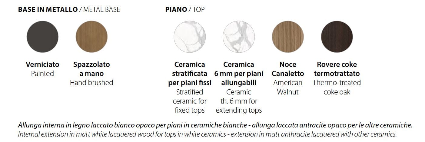 Фиксированный и выдвижной круглый или квадратный стол RIFLESSI ARCH-00033604 - Вид №4
