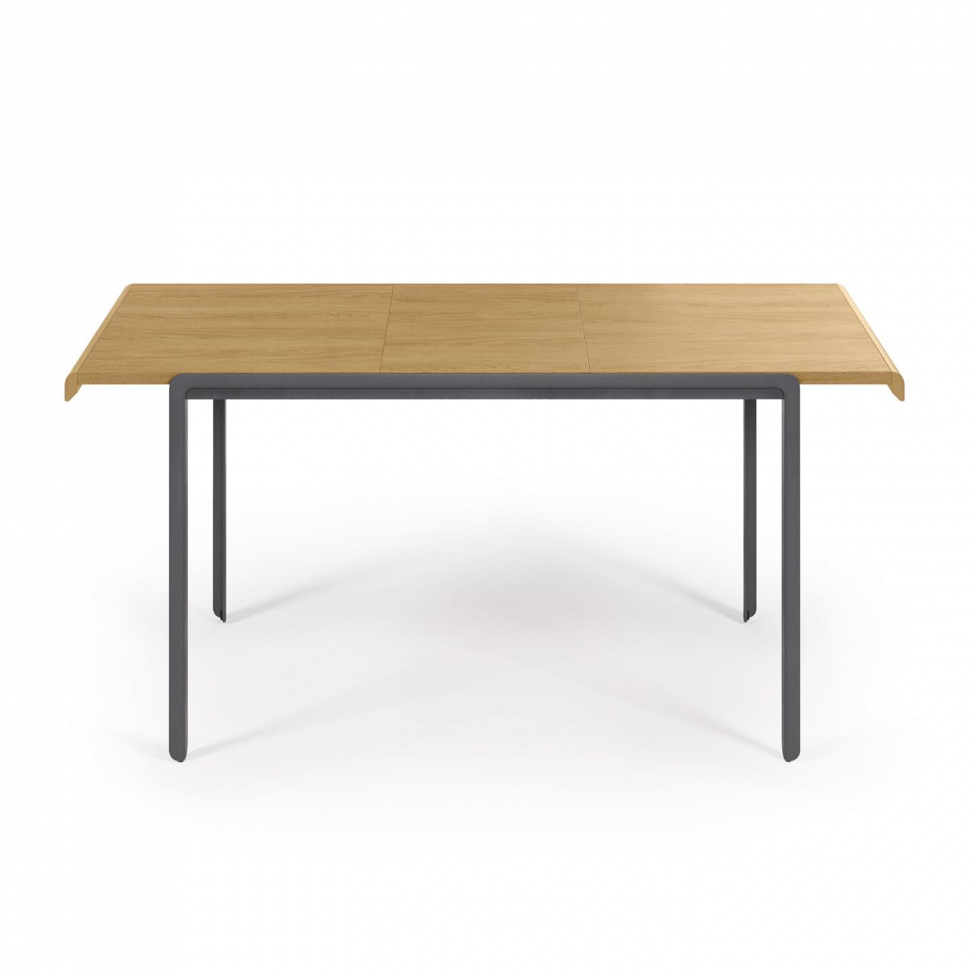 102271 Раздвижной стол с дубовым шпоном и стальными ножками120 (160) x 80 cm La Forma Nadyria  - Вид №2