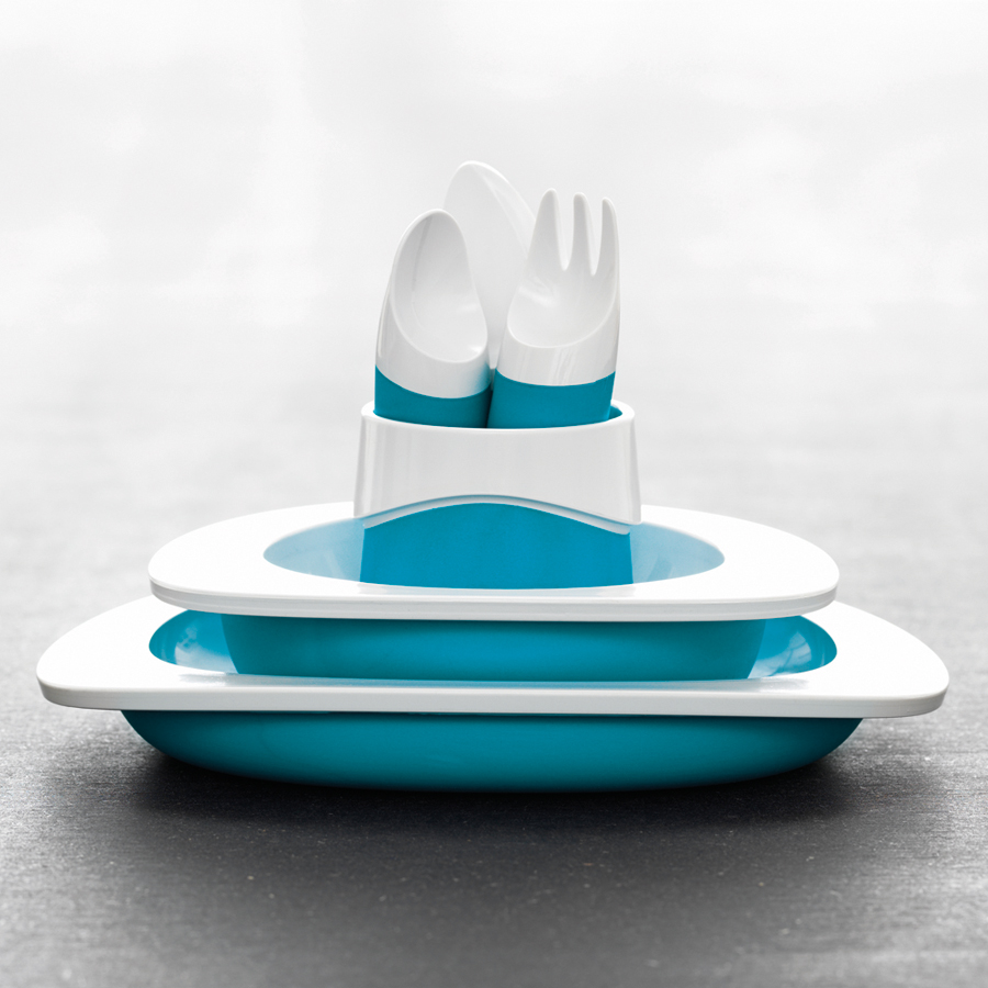 TD-6SET-B Набор столовый детский голубой FABRIKATORS 