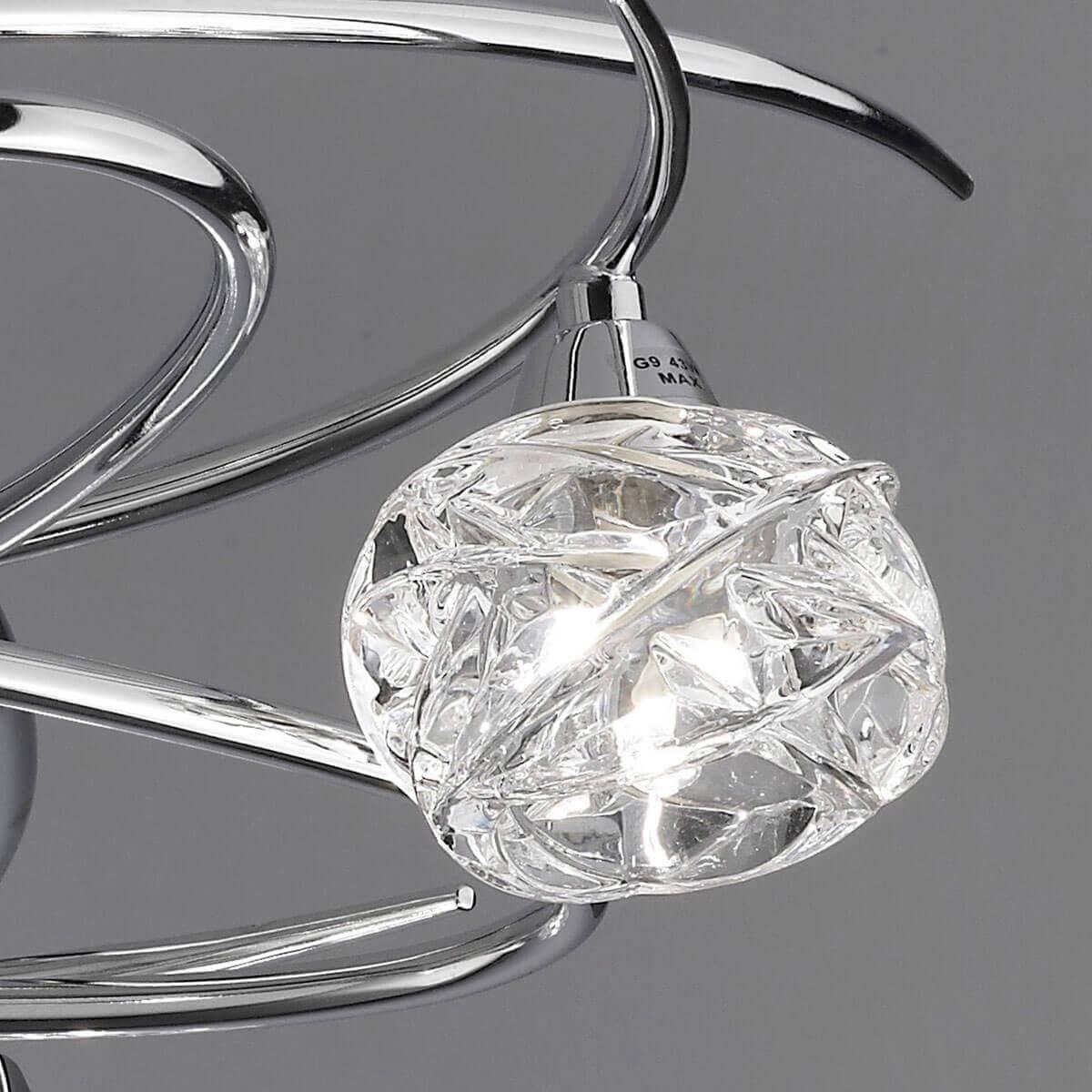 Потолочная люстра Mantra Maremagnum 3942 MANTRA ДИЗАЙНЕРСКИЕ, MAREMAGNUM CHROME 00-3888540 Белый;прозрачный;хром  - Вид №2