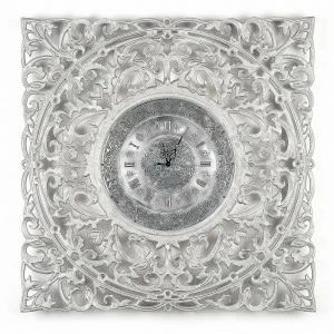 Часы настенные квадратные серебро Vintage IN SHAPE VINTAGE 00-3860073 Серебро