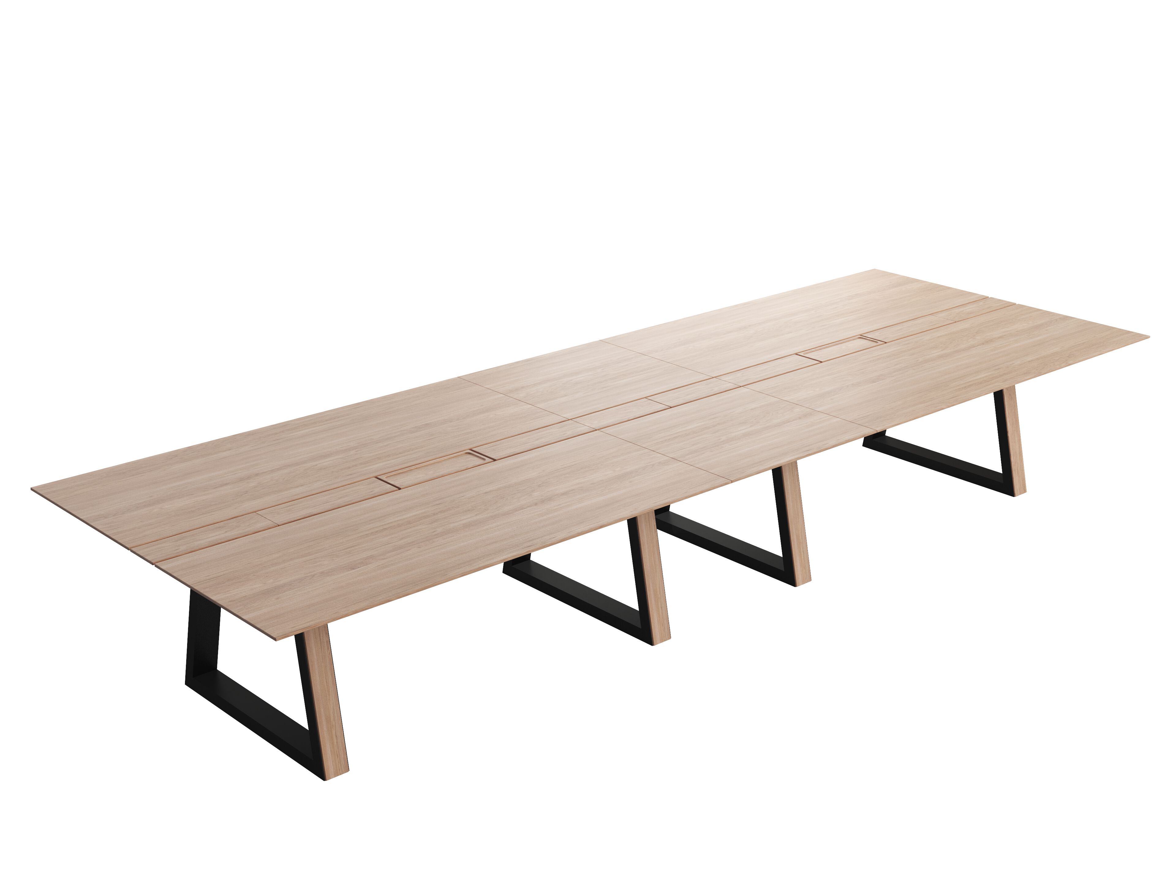 Деревянный прямоугольный стол для совещаний с системой люверсов Mobitec JAVARI T0314 ARCH-00047136 - Вид №4