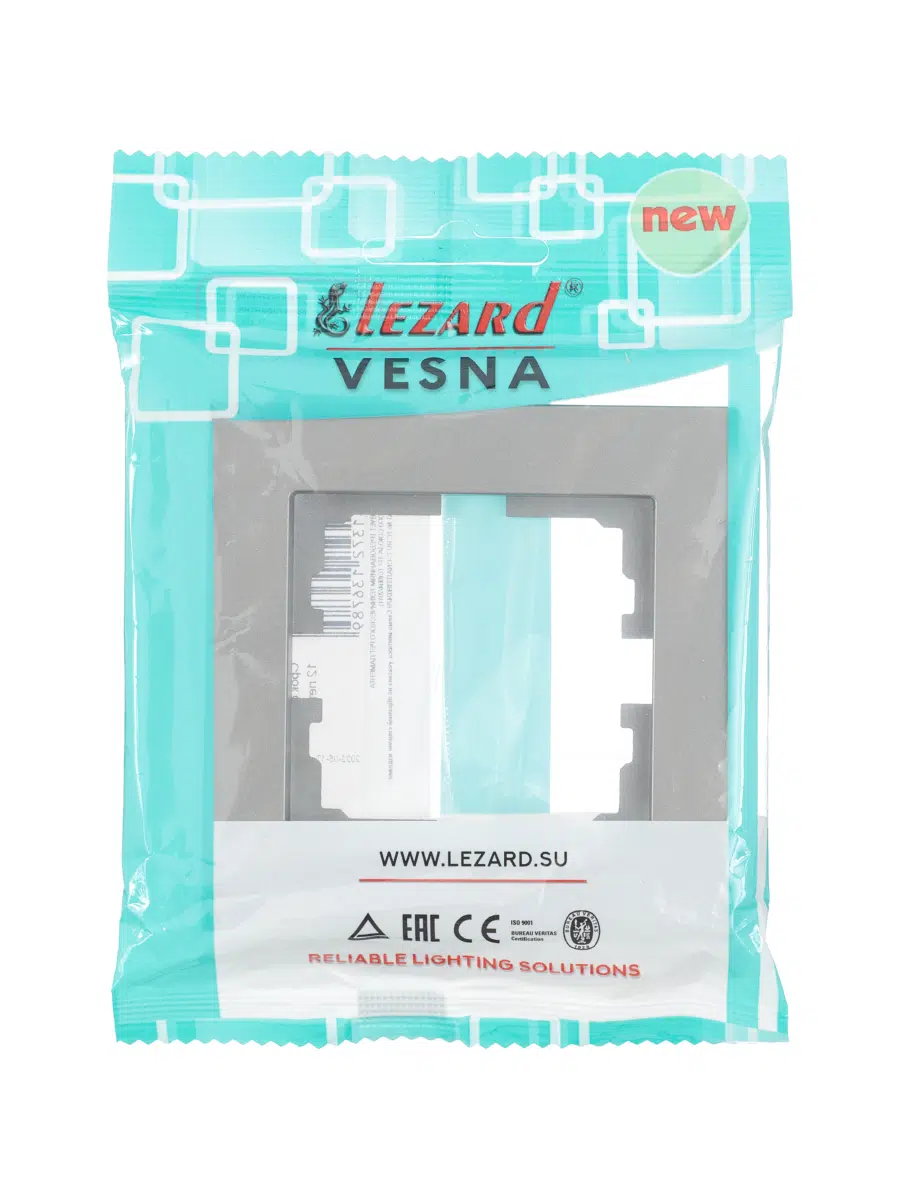 VESNA Рамка горизонтальная платина LEZARD 742-3500-146 - Вид №4