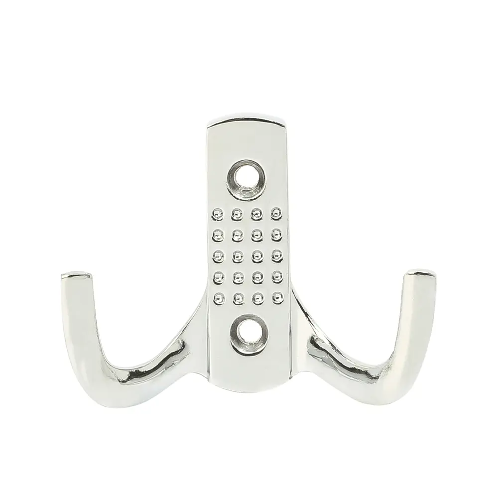 Крючок двухрожковый алюминий цвет хром 82924233 STLM-2204279 Santreyd  - Вид №1
