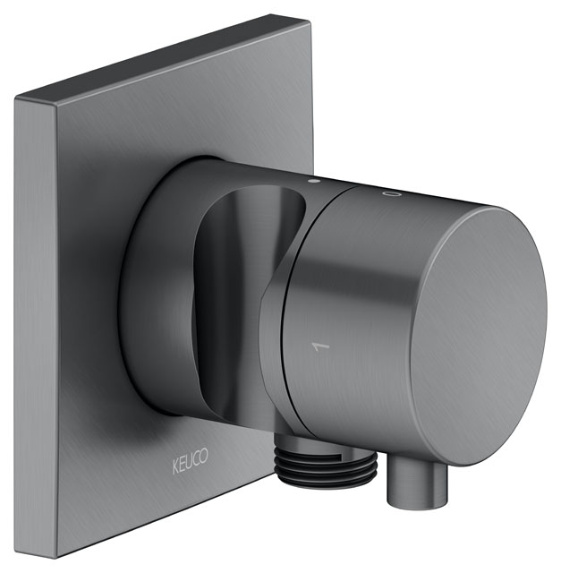 59557071202 Встраиваемый запорный вентиль с переключателем на 2 потребителя, выводом для шланга и держателем лейки DN 15 KEUCO IXMO - Вид №5