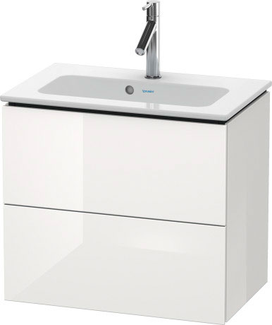 LC625604040 Тумбочка подвесная компакт L-Cube #LC6256 620 x 391 мм Черный глянцевый лак Duravit - Вид №2