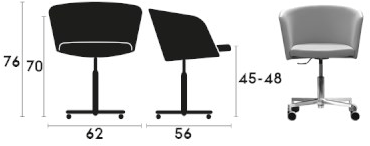 Capdell Мягкое кресло на 4-х спицах с колесами sun-id-1397244 - Вид №1