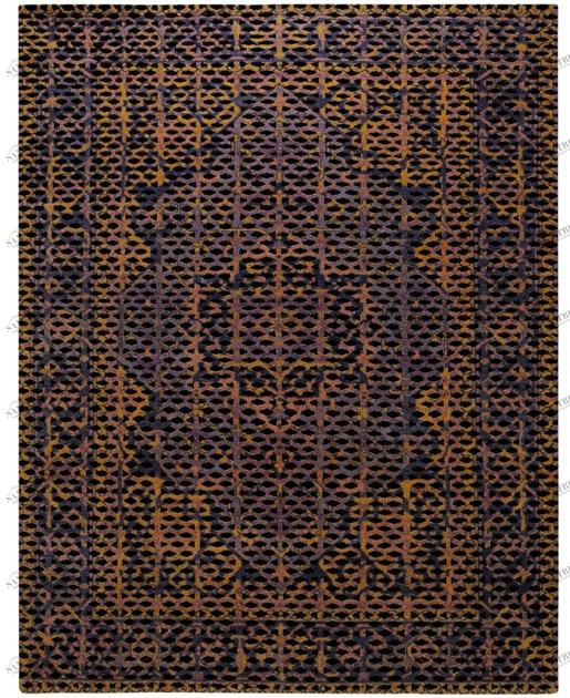 I + I Коврик из шерсти и хлопка с геометрическими мотивами  C 67b 