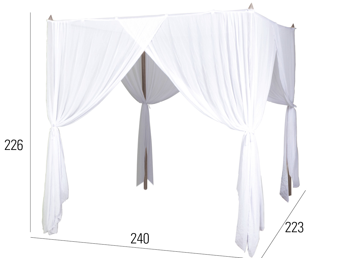 72.00.0564 Балдахин для двуспальной кровати La Villa Daybed серый камень Mbm  - Вид №2