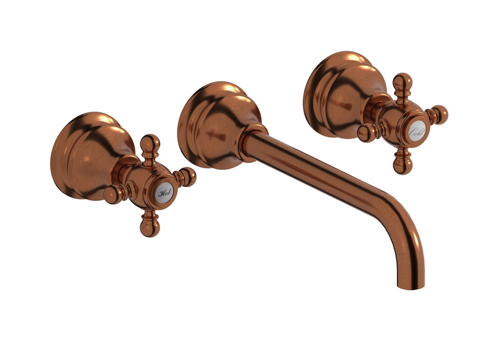 Смеситель с длинным изливом для раковины WE ARE IB hr307rr Antique Copper Hermes